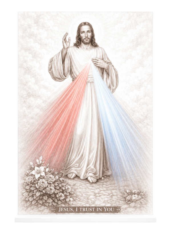 Acrylic Stand -  Divine Mercy