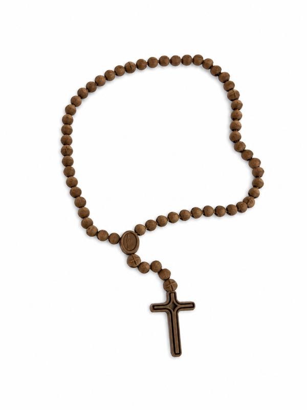 3E768E43-7085-4C54-9F84-35479C7C8594 Rosary - Single Colour Brown Wood