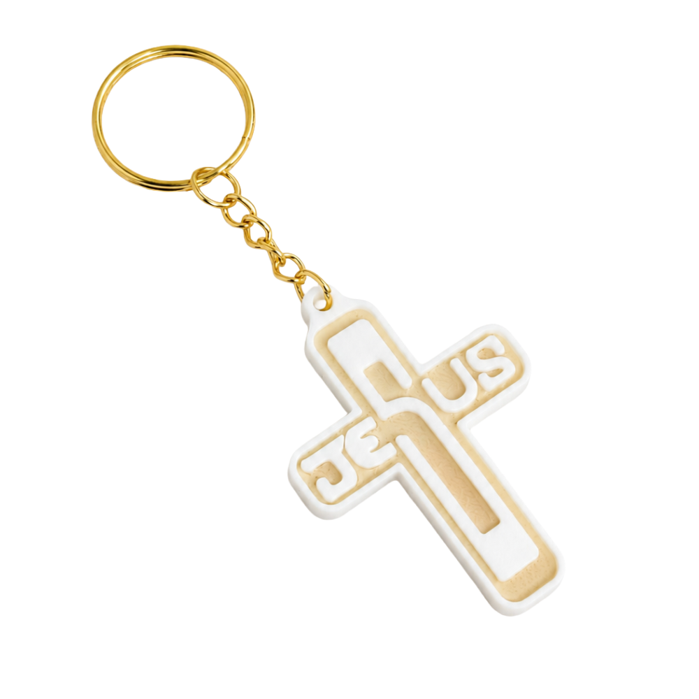 3d print 1000x1000 gold key chain jesus cross Galaxy Cross Necklace