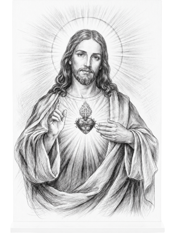 Acrylic Stand -  Sacred Heart