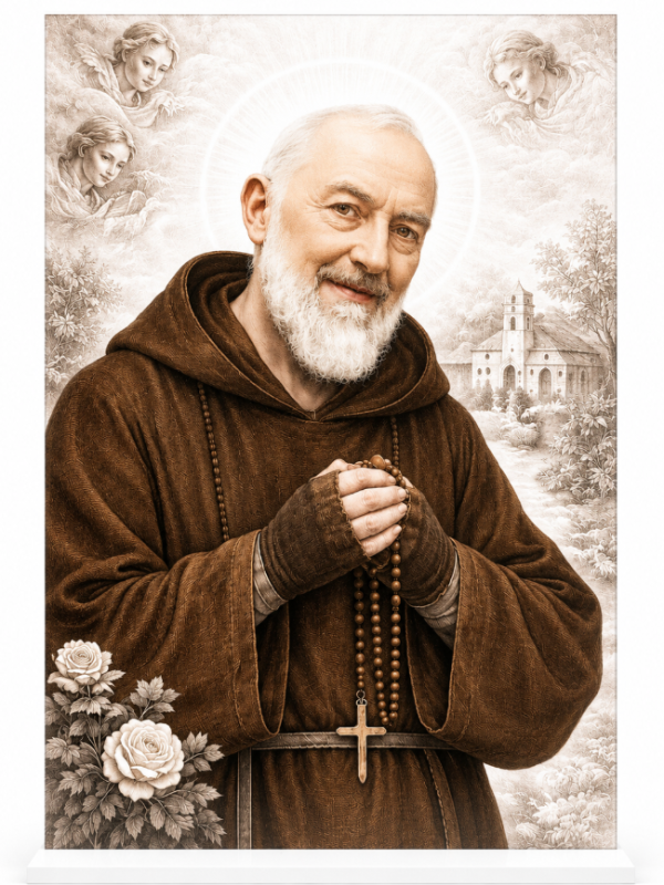 Acrylic Stand -  St Padre Pio