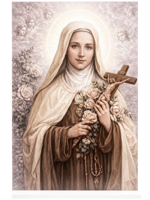 6EB5B227-8F2E-449F-AE8E-C181870BBEF6 Acrylic Stand - St Therese Of Child Jesus