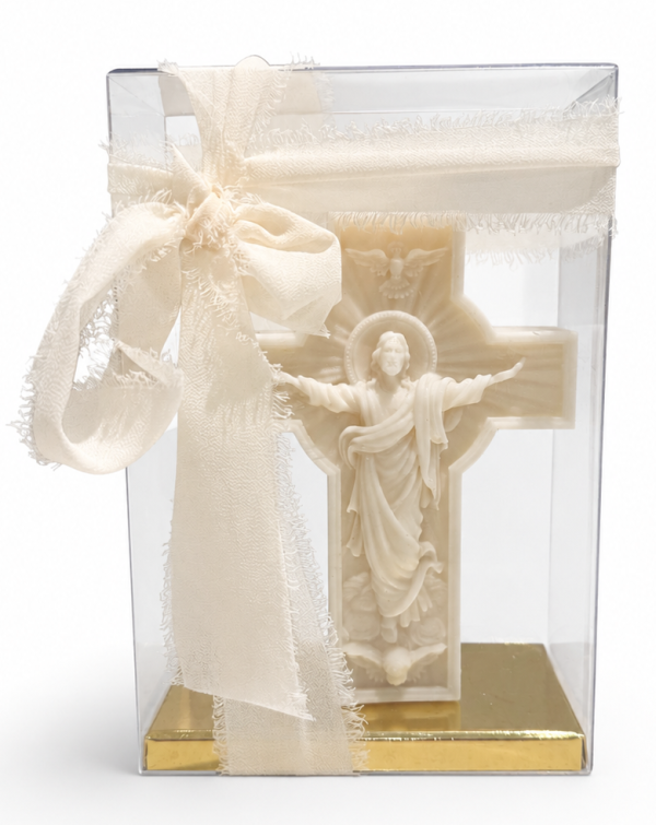Photo 13-7-2026, 1 38 25 pm (1) Packaged Bakhoor-infused Jesus Resurrection Cross Candle